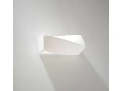 Lámparas de pared Sigmonix mini moderno de cerámica/vidrio - 1 fuentes luminosas 3000K - L.35 x A.12 cm - blanco