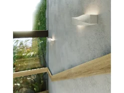 Lámparas de pared Sigmonix moderno de concreto - 2 fuentes luminosas 3000K - L.42 x A.14 cm - gris