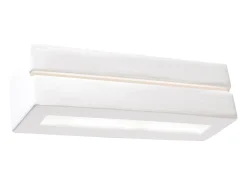 Lámparas de pared Solara line moderno de cerámica - 1 fuentes luminosas 4000K - L.32,5 x A.9,5 cm - blanco