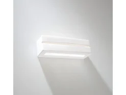 Lámparas de pared Solara line moderno de cerámica - 1 fuentes luminosas 3000K - L.32,5 x A.9,5 cm - blanco