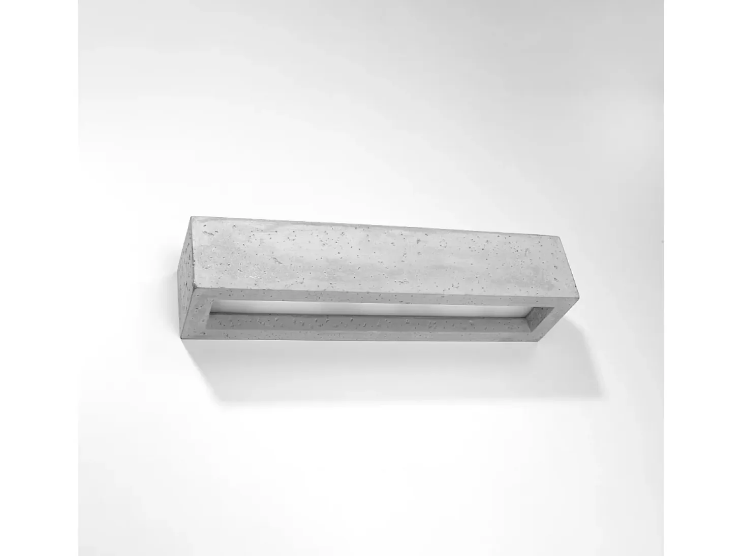 Lámparas de pared Solara moderno de hormigón/vidrio - 2 fuentes luminosas 3000K - L.50 x A.10 cm - gris