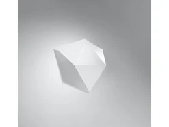 Lámparas de pared Solara moderno de acero - 2 fuentes luminosas 3000K - L.27 x A.25 cm - blanco