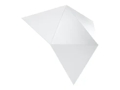 Lámparas de pared Solara moderno de acero - 2 fuentes luminosas 3000K - L.27 x A.25 cm - blanco
