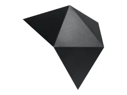 Lámparas de pared Solara moderno de acero - 2 fuentes luminosas 3000K - L.27 x A.25 cm - negro