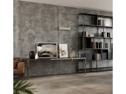 Lámparas de pared Solara moderno de hormigón/vidrio - 1 fuentes luminosas 3000K - L.30 x A.10 cm - gris
