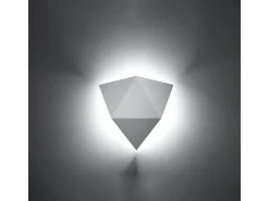 Lámparas de pared Solara moderno de acero - 2 fuentes luminosas 4000K - L.27 x A.25 cm - blanco