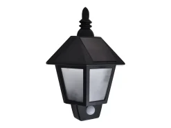 Lámparas de pared solares 2 uds con sensor de movimiento negro ES949347
