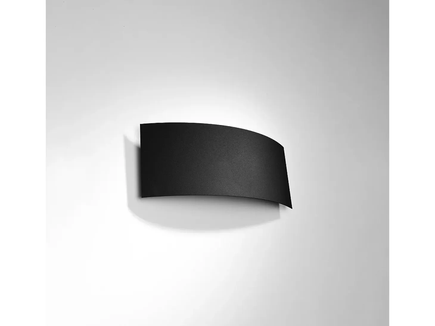 Lámparas de pared Terrium moderno de acero - 2 fuentes luminosas 3000K - L.34 x A.14 cm - negro