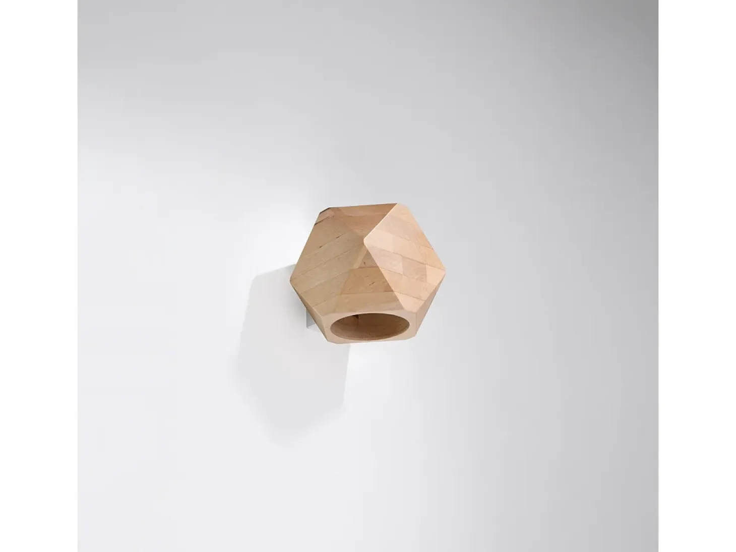 Lámparas de pared Timberix escandinavo de madera - 1 fuentes luminosas 3000K - L.12 x A.12 cm - madera natural