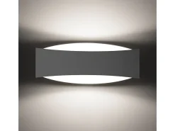 Lámparas De Pared Toni Moderno De Acero - 1 Fuentes Luminosas - L.12 X A.12 Cm - Blanco