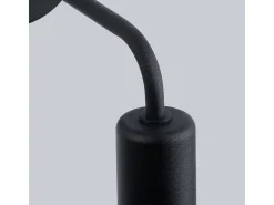 Lámparas de pared Torah moderno de acero - 1 fuentes luminosas 3000K - L.19 x A.14,5 cm - negro