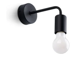 Lámparas de pared Torah moderno de acero - 1 fuentes luminosas 4000K - L.19 x A.14,5 cm - negro