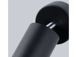 Lámparas de pared Torim minimalista de acero - 1 fuentes luminosas 4000K - L.8 x A.18,5 cm - negro