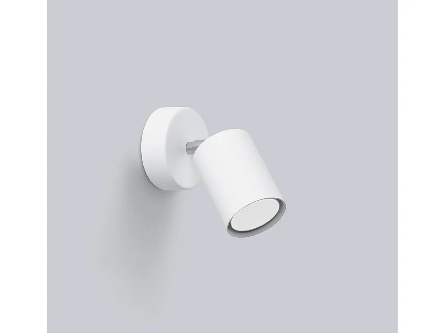 Lámparas de pared Torim minimalista de acero - 1 fuentes luminosas 3000K - L.8 x A.18,5 cm - blanco