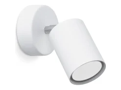 Lámparas de pared Torim minimalista de acero - 1 fuentes luminosas 3000K - L.8 x A.18,5 cm - blanco