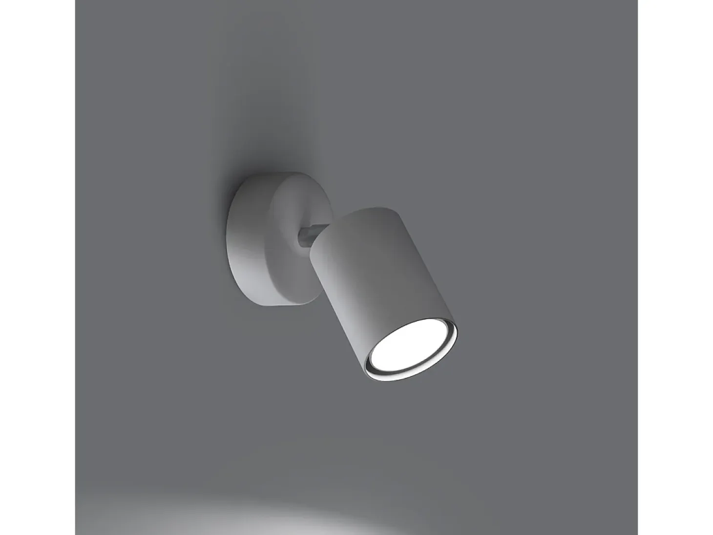 Lámparas de pared Torim minimalista de acero - 1 fuentes luminosas 4000K - L.8 x A.18,5 cm - blanco