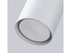 Lámparas de pared Torim minimalista de acero - 1 fuentes luminosas 4000K - L.8 x A.18,5 cm - blanco