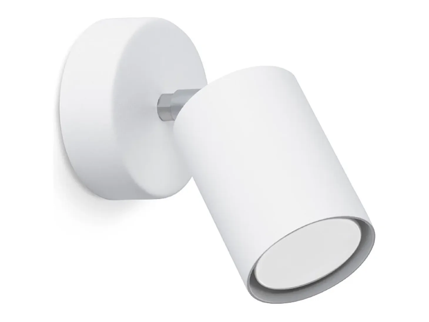 Lámparas de pared Torim minimalista de acero - 1 fuentes luminosas 4000K - L.8 x A.18,5 cm - blanco