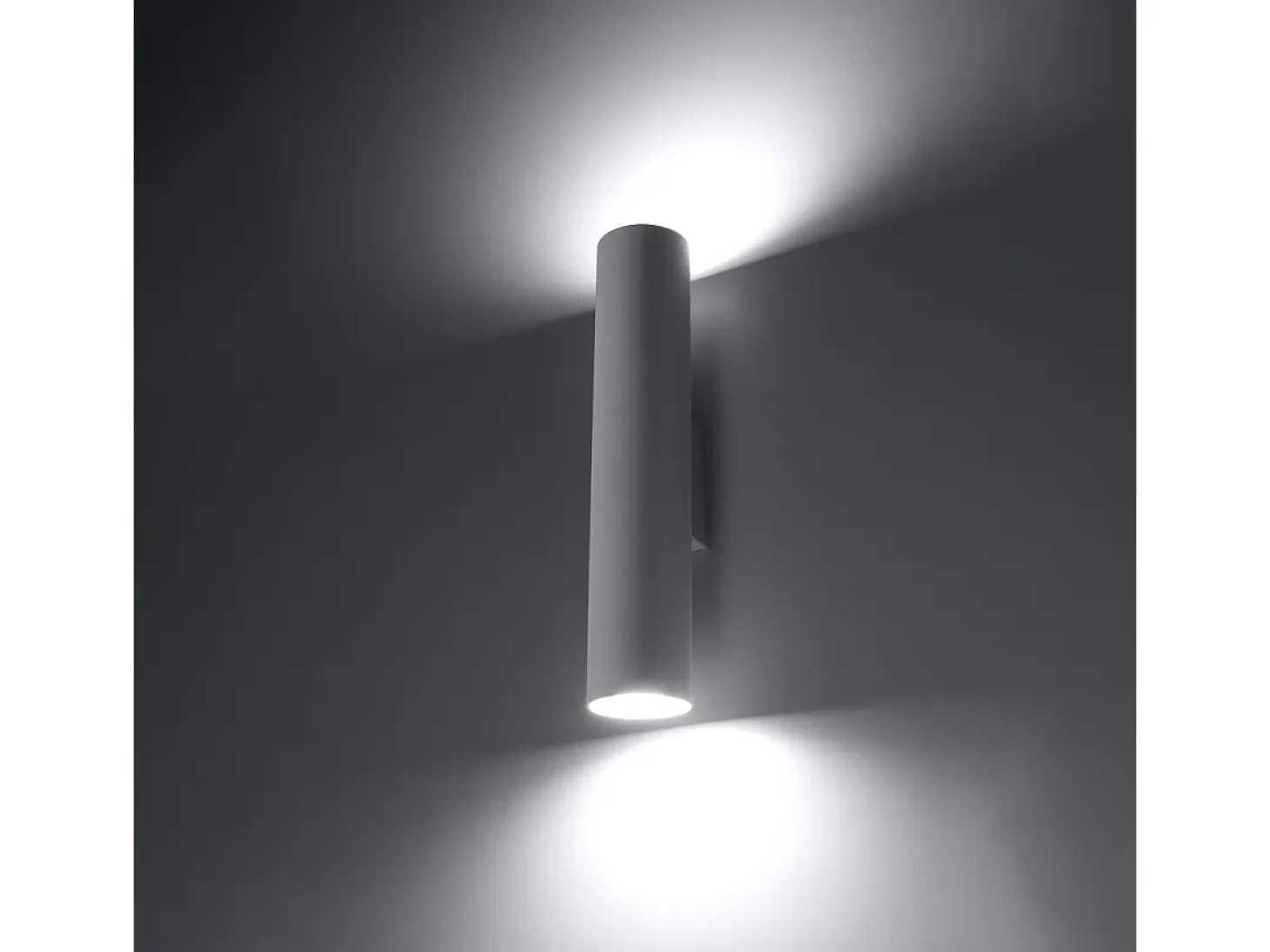 Lámparas de pared Toris moderno de acero - 2 fuentes luminosas 4000K - L.6 x A.30 cm - blanco