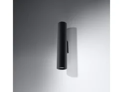 Lámparas de pared Toris moderno de acero - 2 fuentes luminosas 3000K - L.6 x A.30 cm - negro