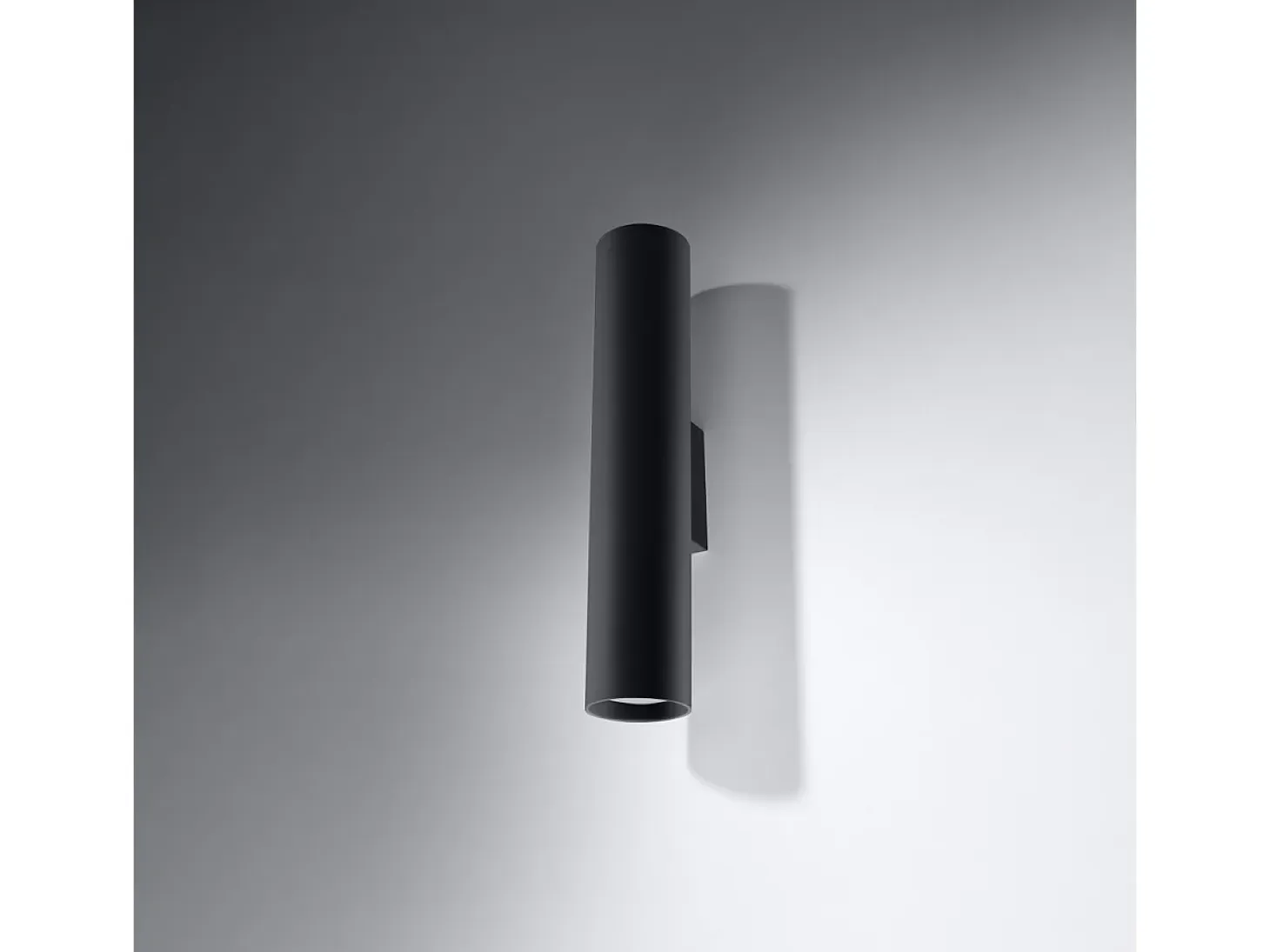 Lámparas de pared Toris moderno de acero - 2 fuentes luminosas 3000K - L.6 x A.30 cm - negro
