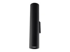Lámparas de pared Toris moderno de acero - 2 fuentes luminosas 3000K - L.6 x A.30 cm - negro
