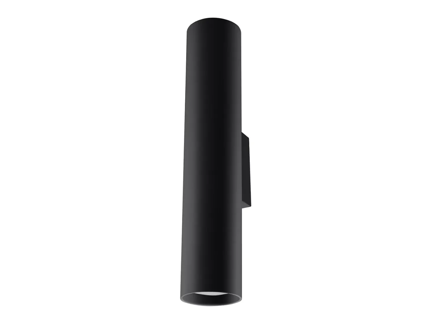 Lámparas de pared Toris moderno de acero - 2 fuentes luminosas 3000K - L.6 x A.30 cm - negro