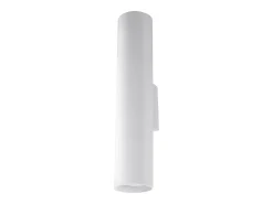 Lámparas de pared Toris moderno de acero - 2 fuentes luminosas 3000K - L.6 x A.30 cm - blanco