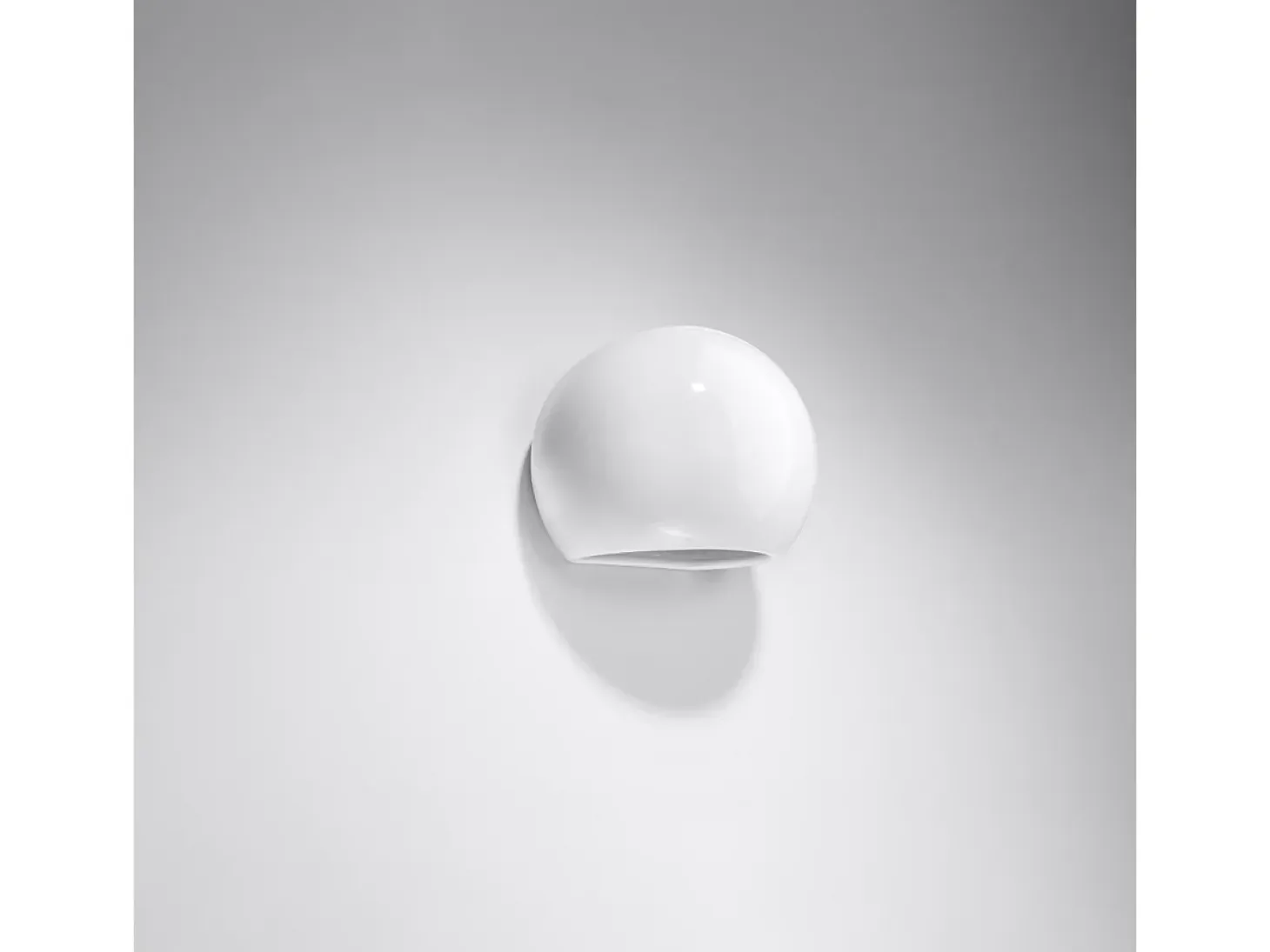 Lámparas de pared Torix moderno de cerámica - 1 fuentes luminosas 3000K - L.17 x A.14,5 cm - blanco