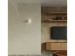 Lámparas de pared Torix moderno de cerámica - 1 fuentes luminosas 3000K - L.17 x A.14,5 cm - blanco