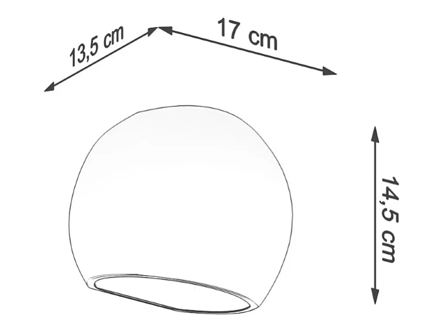 Lámparas de pared Torix moderno de cerámica - 1 fuentes luminosas 4000K - L.17 x A.14,5 cm - blanco