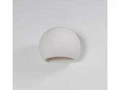 Lámparas de pared Torix moderno de cerámica - 1 fuentes luminosas 3000K - L.18 x A.14,5 cm - blanco