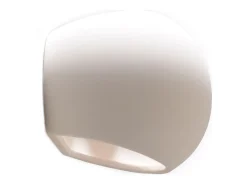 Lámparas de pared Torix moderno de cerámica - 1 fuentes luminosas 3000K - L.18 x A.14,5 cm - blanco