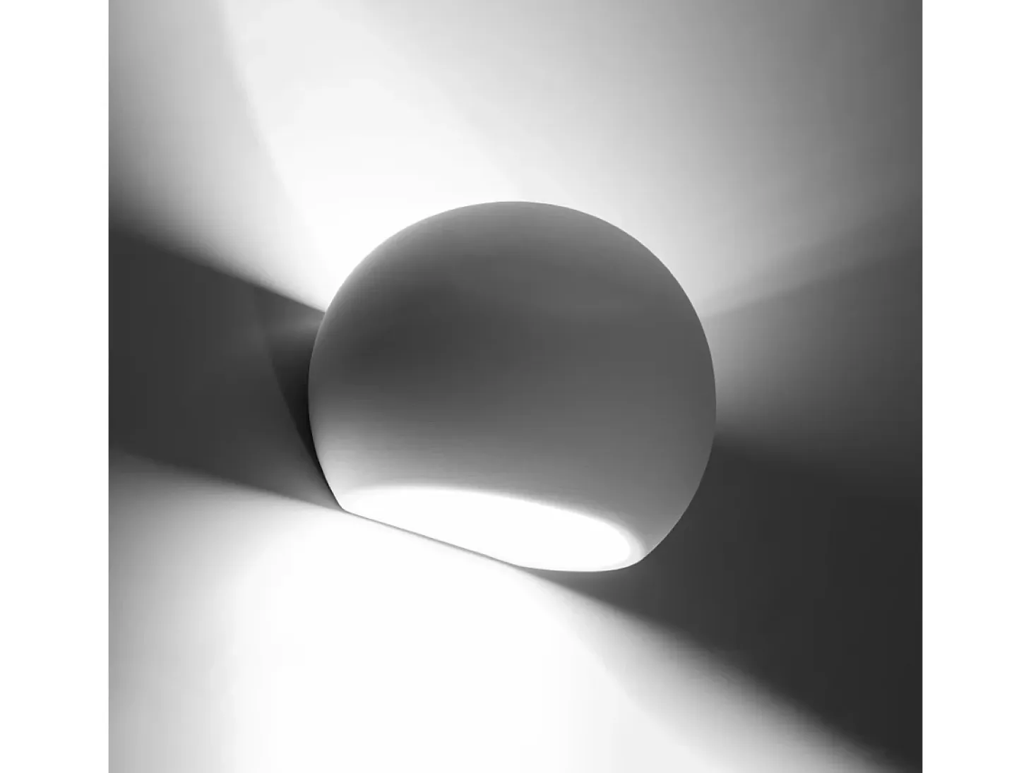 Lámparas de pared Torix moderno de cerámica - 1 fuentes luminosas 4000K - L.18 x A.14,5 cm - blanco