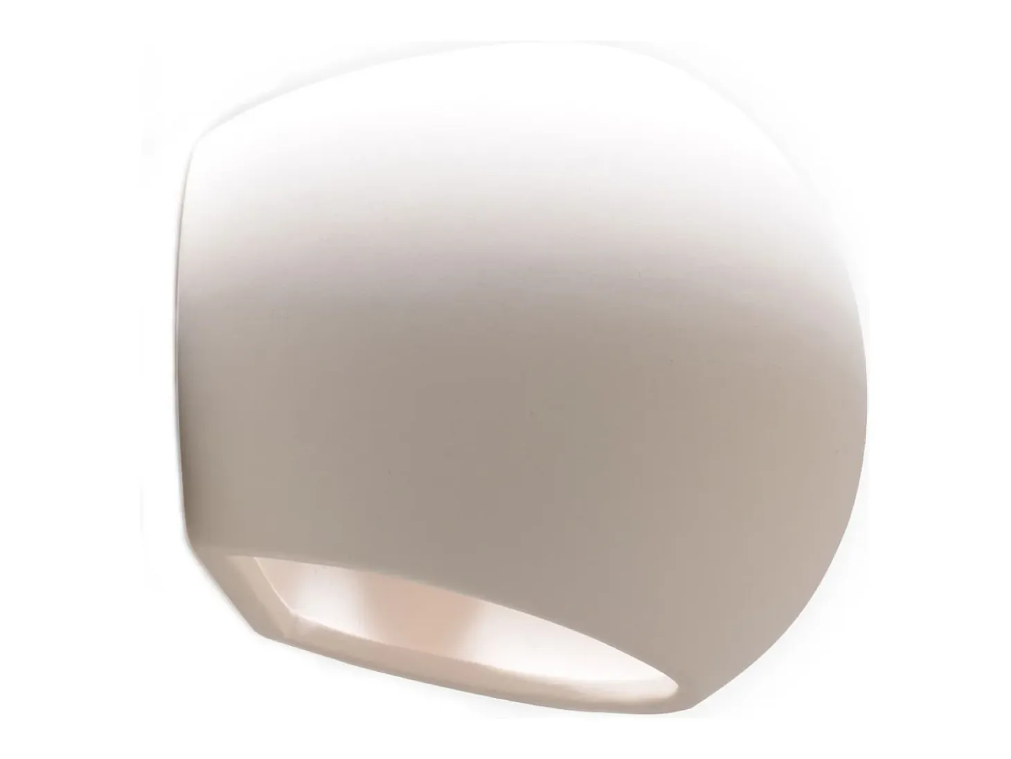 Lámparas de pared Torix moderno de cerámica - 1 fuentes luminosas 4000K - L.18 x A.14,5 cm - blanco