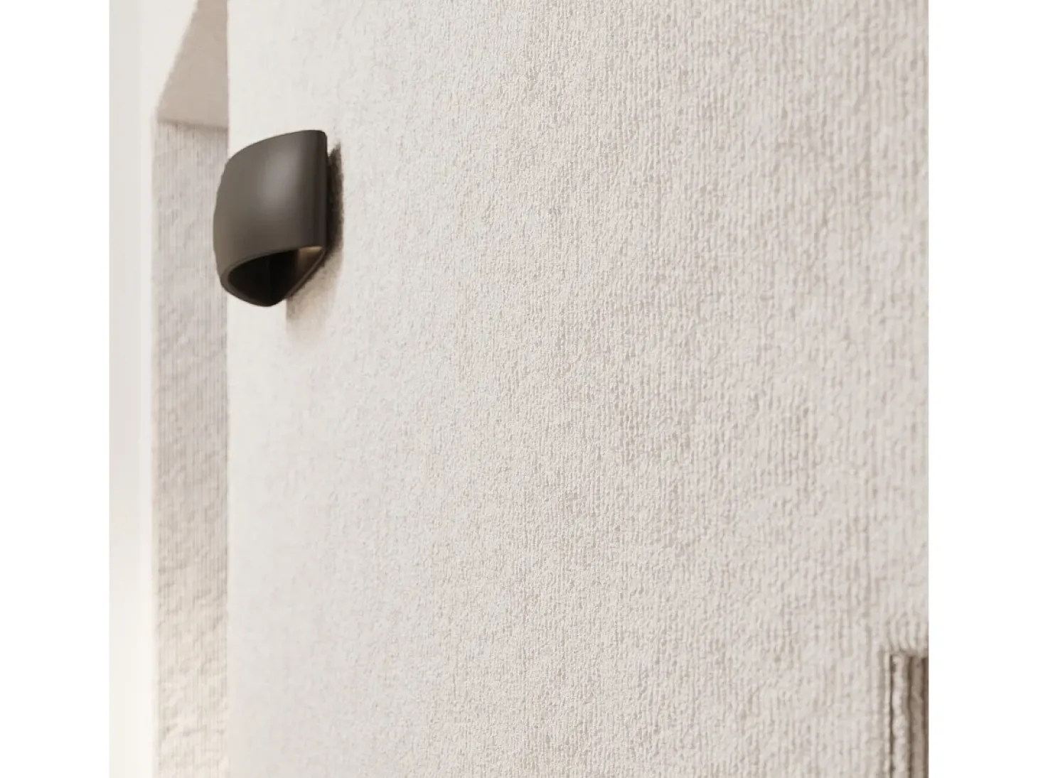 Lámparas de pared Torow moderno de cerámica - 1 fuentes luminosas 3000K - L.32 x A.14 cm - negro