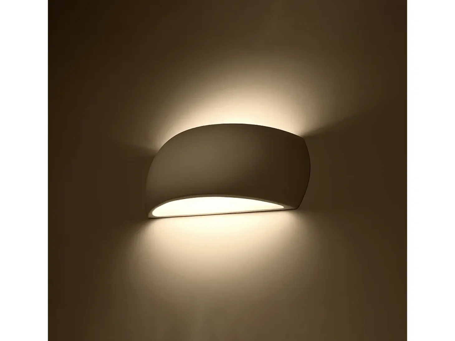 Lámparas de pared Torow moderno de cerámica - 1 fuentes luminosas 4000K - L.32 x A.14 cm - blanco