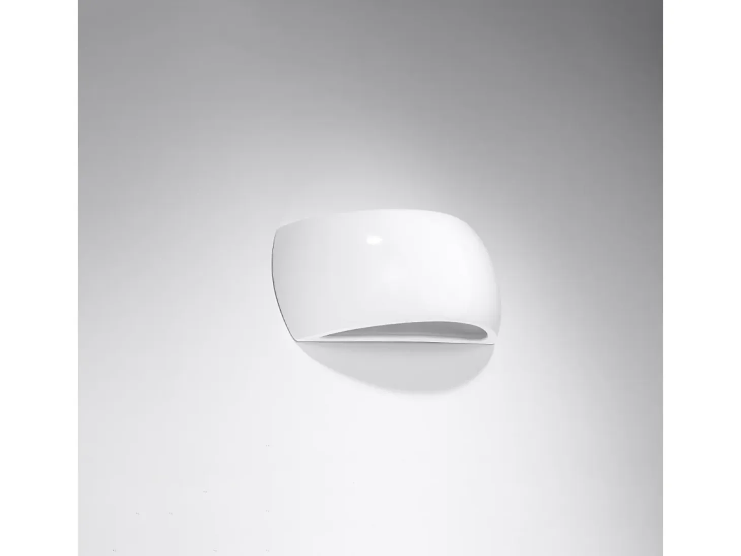 Lámparas de pared Torow moderno de cerámica - 1 fuentes luminosas 3000K - L.32 x A.13,5 cm - blanco