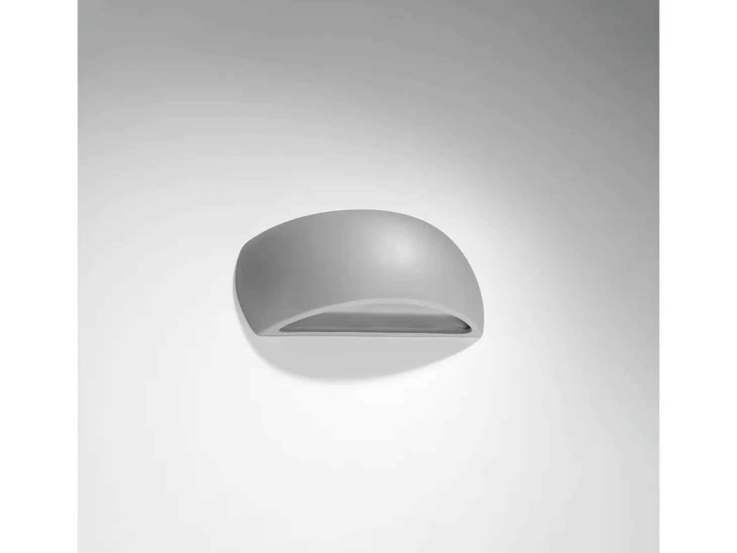 Lámparas de pared Torow moderno de cerámica - 1 fuentes luminosas 3000K - L.32 x A.14 cm - gris