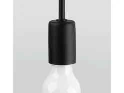 Lámparas de pared Varilex industrial de acero - 1 fuentes luminosas 3000K - L.23 x A.19 cm - negro