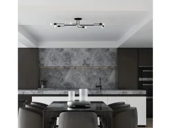 Lámparas De Pared Vector Industrial De Acero - 1 Fuentes Luminosas - L.8,5 X A.20 Cm - Negro
