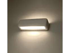 Lámparas de pared Vivin moderno de cerámica - 1 fuentes luminosas 4000K - L.33 x A.10 cm - blanco