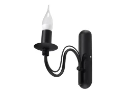 Lámparas de pared Vivow moderno de acero - 1 fuentes luminosas 4000K - L.6 x A.25 cm - negro