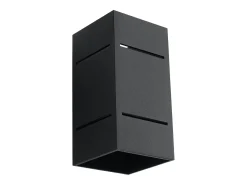 Lámparas de pared Vivus desván de aluminio - 1 fuentes luminosas 3000K - L.10 x A.20 cm - negro