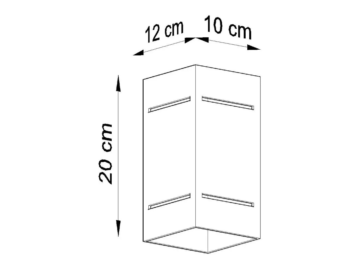 Lámparas de pared Vivus desván de aluminio - 1 fuentes luminosas 3000K - L.10 x A.20 cm - negro