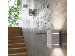 Lámparas de pared Vivus desván de aluminio - 1 fuentes luminosas 3000K - L.10 x A.20 cm - blanco