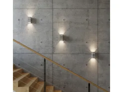 Lámparas de pared Vivus desván de aluminio - 1 fuentes luminosas 3000K - L.10 x A.20 cm - gris