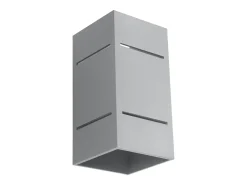 Lámparas de pared Vivus desván de aluminio - 1 fuentes luminosas 4000K - L.10 x A.20 cm - gris