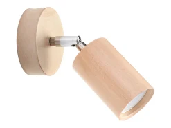 Lámparas de pared Vorix escandinavo de madera - 1 fuentes luminosas 3000K - L.10 x A.20 cm - madera natural