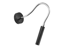 Lámparas de pared Xilar moderno de acero - 1 fuentes luminosas 4000K - L.8 x A.52 cm - negro